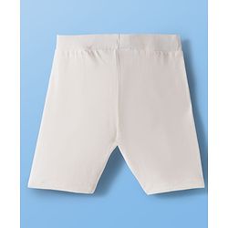 Pine Kids Cotton Lycra Knit Solid Colour Cylcing Shorts(Colour May Vary)
