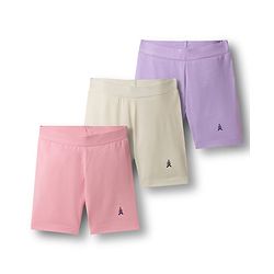 Pine Kids Cotton Lycra Knit Solid Colour Cycling Shorts (Colour May Vary)