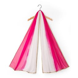 Pine Kids Woven Sleeveless Choli Lehenga Set with Dupatta Glitter Print - Pink