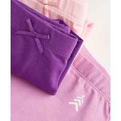 Pine Kids Cotton Elastane Knit Solid Colour Hipster Pack Of 3 - Colour May Vary