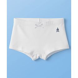 Pine Kids Cotton Elastane Hipster With Logo Print Pack Of 3 - White