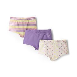 Pine Kids Cotton Elastane Knit Hipster With Polka Dot Print Pack Of 3 ( Colour May Vary)
