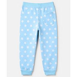 Pine Kids Marvel 100% Cotton Single Jersey Knit Full Sleeves T-Shirt & Pajama Night Suit with Captain America Graphic Print - Light Blue