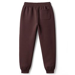 Pine Kids Cotton Knit Half Sleeves T-Shirt & Joggers Set with Text Print - Brown