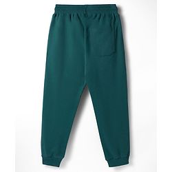 Pine Kids Cotton Knit Half Sleeves T-Shirt & Lounge Pant Set with Text Graphic - Green