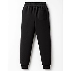 Pine Kids Cotton Knit Half Sleeves T-Shirt & Joggers Set With Future Print - Black