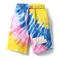 Pine Kids Single Jersey Knit Half Sleeves Co-ords T-Shirt & Shorts Set with Text Graphic - Multicolor