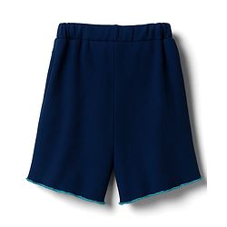 Pine Kids Single Jersey Knit Half Sleeves T-Shirt & Shorts Set with Text Graphic - Navy Blue
