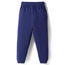 Pine Kids Cotton Knit Half Sleeves Cut & Sew T-Shirt & Lounge Pant Set with Text Graphic - Navy Blue
