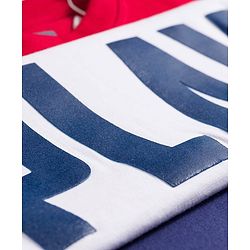 Pine Kids Cotton Knit Half Sleeves Cut & Sew T-Shirt & Lounge Pant Set with Text Graphic - Navy Blue