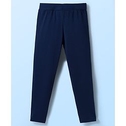 Pine Kids Cotton Lycra Knit Full Length Solid Leggings Pack Of 5 ( Colour May Vary )