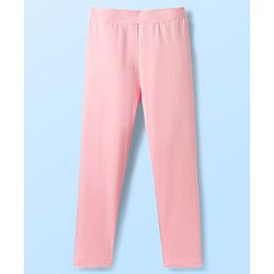 Pine Kids Cotton Lycra Knit Full Length Solid Leggings Pack Of 5 ( Colour May Vary )
