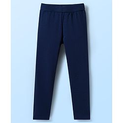Pine Kids Cotton Lycra Knit Full Length Solid Leggings Pack Of 5 ( Colour May Vary )