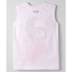 Pine Kids Cotton Knit Sleeveless Tank T-Shirts with Text Print Pack of 5 - Multicolor