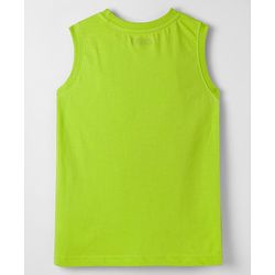 Pine Kids Cotton Knit Sleeveless Tank T-Shirts with Text Print Pack of 5 - Multicolor