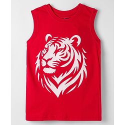 Pine Kids Cotton Knit Sleeveless Tank T-Shirts with Text Print Pack of 5 - Multicolor