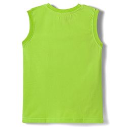 Pine Kids Cotton Knit Sleeveless Tank T-Shirts with Text Print Pack of 5 - Multicolor