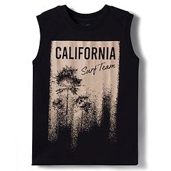 Pine Kids Cotton Knit Sleeveless Tank T-Shirts with Text Print Pack of 5 - Multicolor