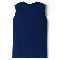 Pine Kids Cotton Knit Sleeveless Tank T-Shirts with Text Print Pack of 5 - Multicolor