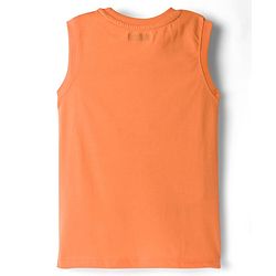 Pine Kids Cotton Knit Sleeveless Tank T-Shirts with Text Print Pack of 5 - Multicolor
