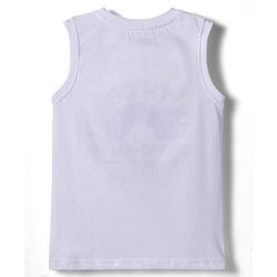 Pine Kids Cotton Knit Sleeveless Tank T-Shirts with Text Print Pack of 5 - Multicolor