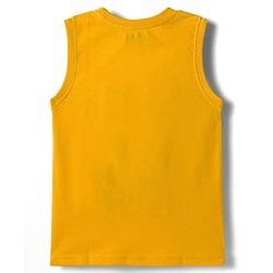 Pine Kids Cotton Knit Sleeveless Tank T-Shirts with Text Print Pack of 5 - Multicolor