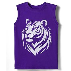 Pine Kids Cotton Knit Sleeveless Tank T-Shirts with Text Print Pack of 5 - Multicolor