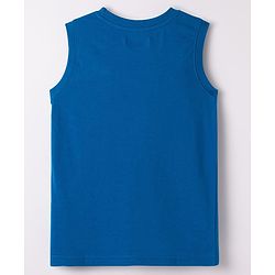 Pine Kids Cotton Knit Sleeveless Tank T-Shirts with Text Print Pack of 5 - Multicolor