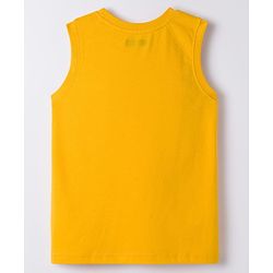 Pine Kids Cotton Knit Sleeveless Tank T-Shirts with Text Print Pack of 5 - Multicolor