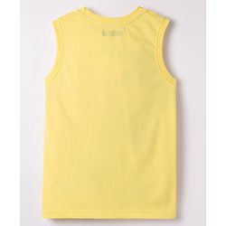 Pine Kids Cotton Knit Sleeveless Tank T-Shirts with Text Print Pack of 5 - Multicolor
