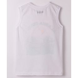 Pine Kids Cotton Knit Sleeveless Tank T-Shirts with Text Print Pack of 5 - Multicolor