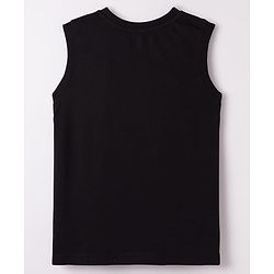 Pine Kids Cotton Knit Sleeveless Tank T-Shirts with Text Print Pack of 5 - Multicolor