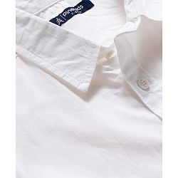 Pine Kids Cotton Woven Full Sleeves Solid Colour Shirt - Blue & White