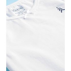 Pine Kids Cotton Knit Sleeveless Solid Colour Vests Pack Of 5 - White