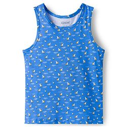 Pine Kids Cotton Knit Sleeveless Striped & Boat Printed Vests Pack of 3 - ( Colour May Vary)