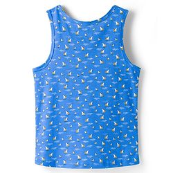 Pine Kids Cotton Knit Sleeveless Striped & Boat Printed Vests Pack of 3 - ( Colour May Vary)