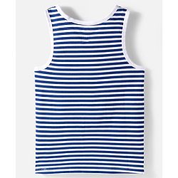 Pine Kids Cotton Knit Sleeveless Vests with Fighter Jet Print & Stripes Pack of 3 (Color & Design May Vary)