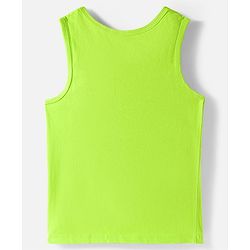 Pine Kids Cotton Knit Sleeveless Vests with Fighter Jet Print & Stripes Pack of 3 (Color & Design May Vary)