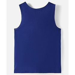 Pine Kids Cotton Knit Sleeveless Vests with Fighter Jet Print & Stripes Pack of 3 (Color & Design May Vary)