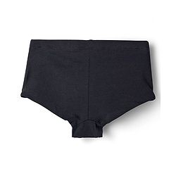 Pine Kids Cotton Elastane Knit Solid Colour Panties Pack Of 3 - Black