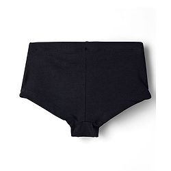 Pine Kids Cotton Elastane Knit Solid Colour Panties Pack Of 3 - Black