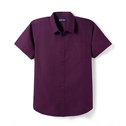Pine Kids Cotton Woven Half Sleeves Solid Colour Shirt with T-Shirt - Maroon