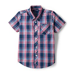 Pine Kids Cotton Woven Half Sleeves Checkered Shirt With T-Shirt - Multicolour