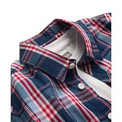 Pine Kids Cotton Woven Half Sleeves Checkered Shirt With T-Shirt - Multicolour