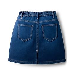 Pine Kids Denim Woven Solid Colour Skirt - Navy Blue