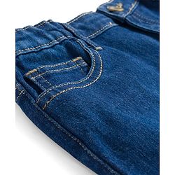 Pine Kids Denim Woven Solid Colour Skirt - Navy Blue