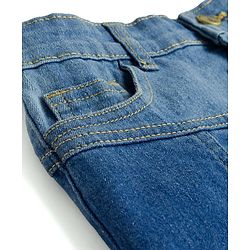 Pine Kids Denim Woven Solid Color Skirt - Blue