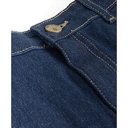 Pine Kids Denim Woven  Solid Color Skirt with Pocket - Navy Blue