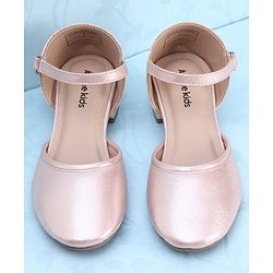 Pine Kids Velcro Closure Solid Colour Ballerinas - Pink