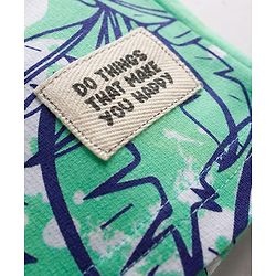 Pine Kids Looper Knit Knee Length Shorts with Tropical Theme Print - Multicolor